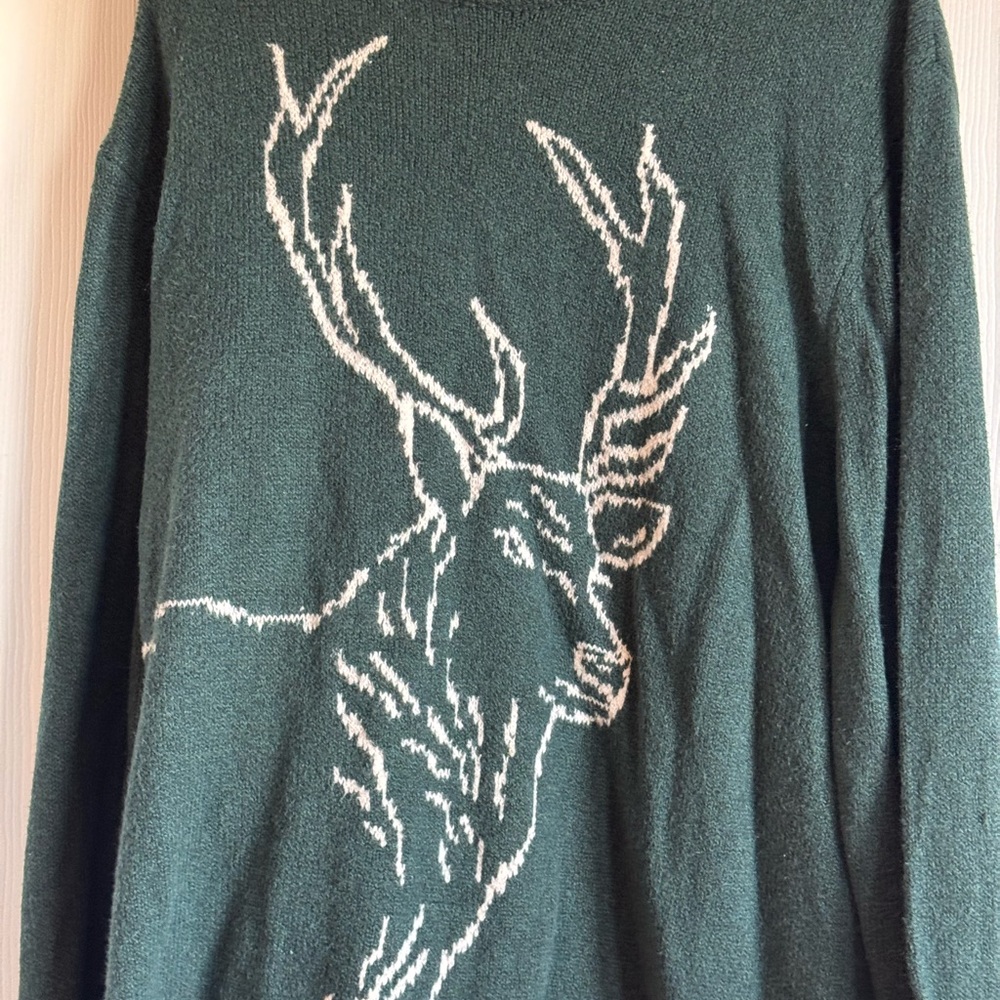 Old Navy So-Soft Crew-Neck Sweater Reindeer XXL Cozy Soft Fun